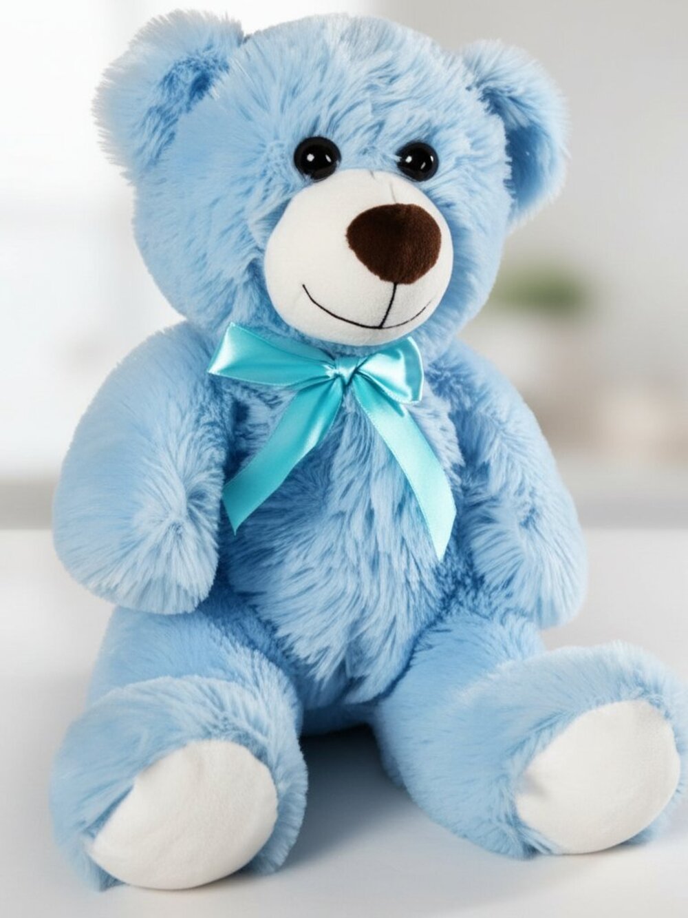 12 Inch Blue Teddy Bear Plush Stuffed Animal | Soft Gift Toy for Kids & Friend